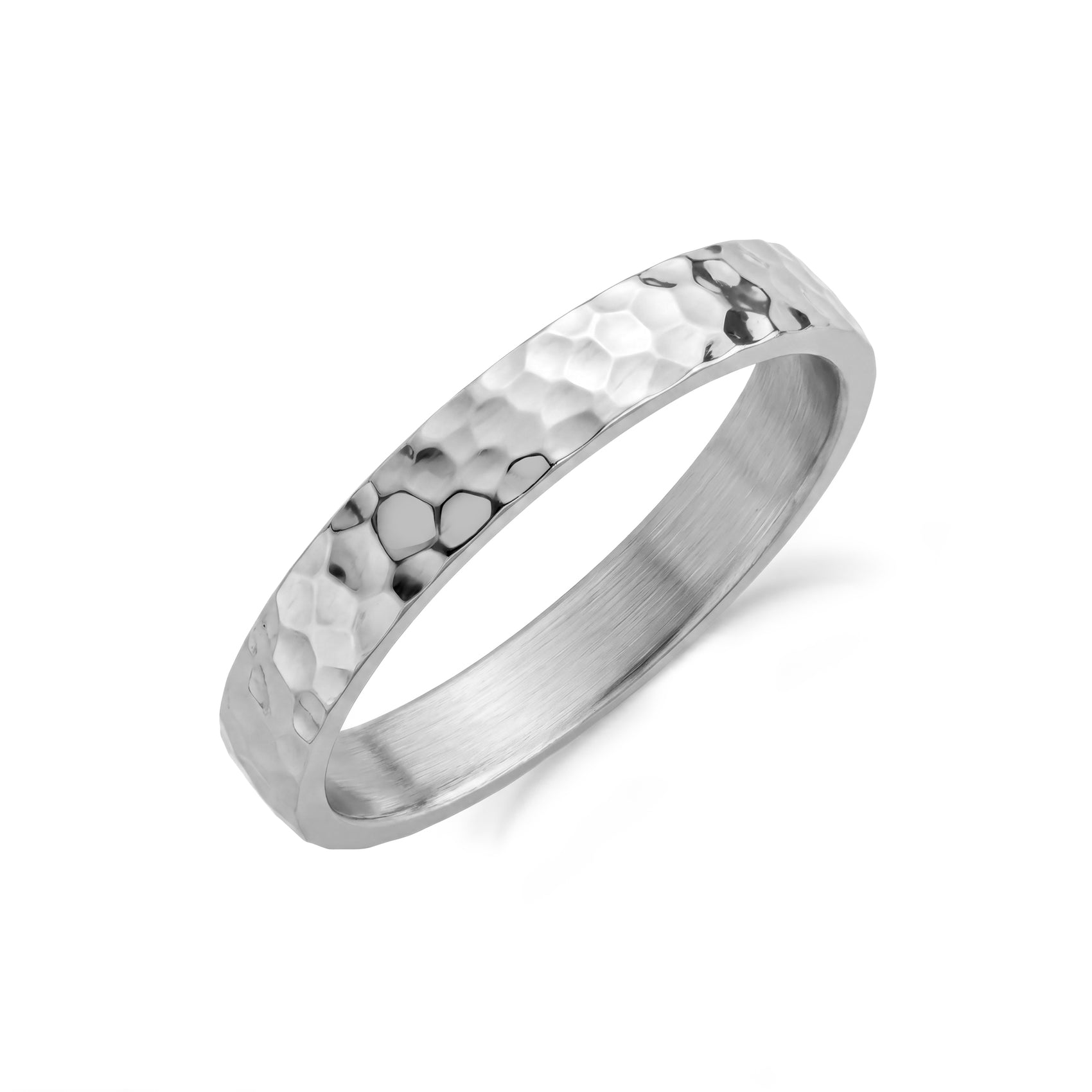 4mm Hammered Wedding Band