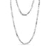 Titan Link Necklace with bold matte and shiny stainless steel links