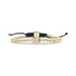 Gold stainless steel Hamsa hand bracelet with cubic zirconia stones and black adjustable cord