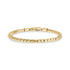 Gold stainless steel textured barrel bead bracelet with clasp