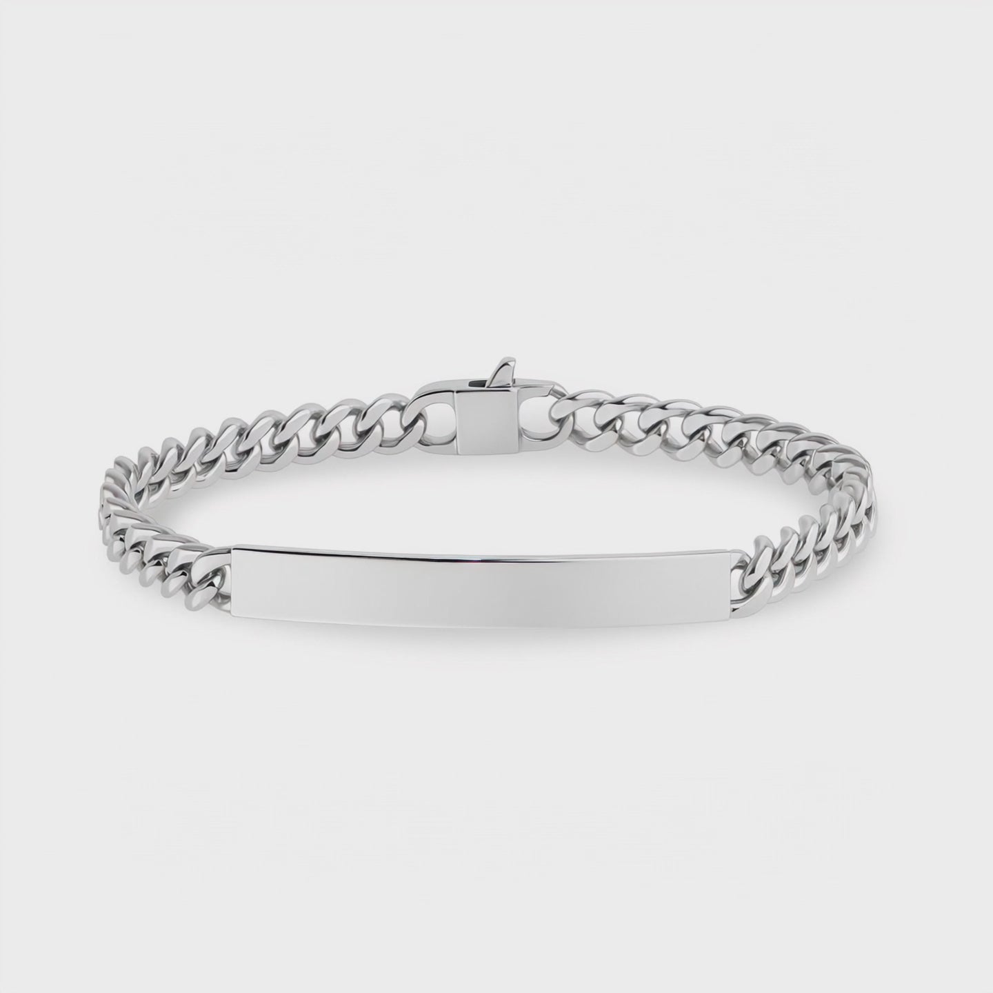 5mm Engravable Unisex Sleek Cuban Link ID Bracelet – The Steel Shop