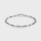 Round Box Link Figaro Bracelet
