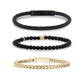 Sleek Gold Stack | 4MM - Bracelet Stacks - The Steel Shop