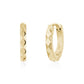 Diamond Cut Huggie Earrings | 13MM - Earrings - The Steel Shop