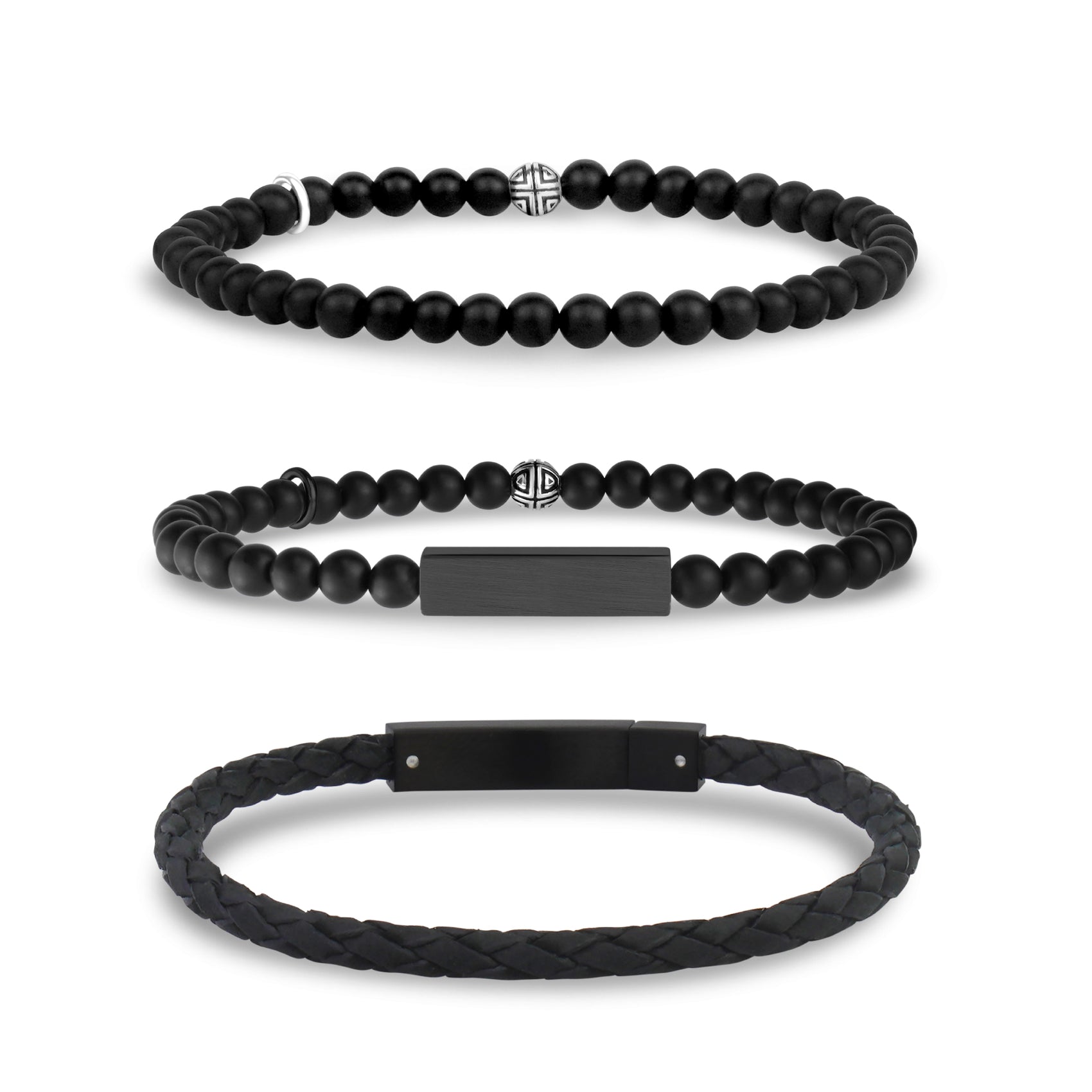 Nightfall Stack | 4MM - Bracelet Stacks - The Steel Shop