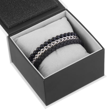 The Dark Knight Stack | 6MM - Bracelet Stacks - The Steel Shop