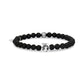 6mm Matte Black Onyx Zodiac Bead Bracelet - Unisex Bead Bracelet - The Steel Shop