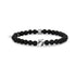 6mm Matte Black Onyx Zodiac Bead Bracelet - Unisex Bead Bracelet - The Steel Shop