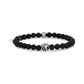 6mm Matte Black Onyx Zodiac Bead Bracelet - Unisex Bead Bracelet - The Steel Shop