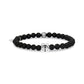 6mm Matte Black Onyx Zodiac Bead Bracelet - Unisex Bead Bracelet - The Steel Shop