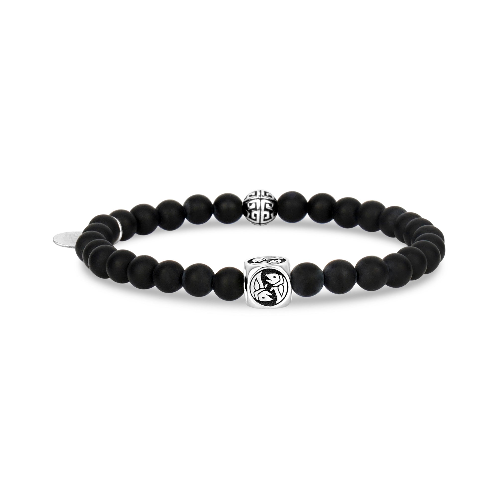 6mm Matte Black Onyx Zodiac Bead Bracelet – The Steel Shop