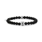 6mm Matte Black Onyx Zodiac Bead Bracelet - Unisex Bead Bracelet - The Steel Shop