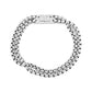 Double Strand Round Box Link Stainless Steel Bracelet for Men