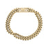 Double Strand Round Box Link Gold Bracelet for Men