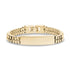 Double Row Box Link ID Bracelet - Mens Steel Bracelets - Gold