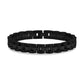8mm Watch Link Bracelet - Mens Steel Bracelets - Black
