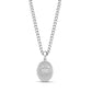 Engravable Oval Cancer Zodiac Pendant