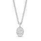 Engravable Oval Capricorn Zodiac Pendant