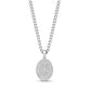 Engravable Oval Gemini Zodiac Pendant