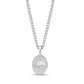 Engravable Oval Taurus Zodiac Pendant