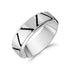 6mm Triangular Design Stainless Steel Engravable Band Ring