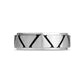 6mm Triangular Design Stainless Steel Engravable Band Ring
