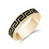6mm Greek Key Gold Engravable Band Ring