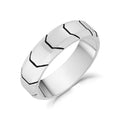 6mm Stainless Steel Engravable Band with Beveled edges