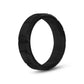 6mm Black Engravable Band with Beveled edges