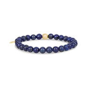 6mm Lapis Lazuli Stretch Bead Bracelet - Unisex Bead Bracelet - The Steel Shop