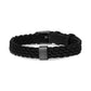 Woven Leather Charm Bracelet - Mens Steel Leather Bracelets - The Steel Shop