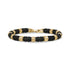 6mm Gold & Gunmetal Spiked Bead Bracelet - Mens Steel Bead Bracelets - The Steel Shop