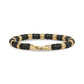 6mm Gold & Gunmetal Spiked Bead Bracelet - Mens Steel Bead Bracelets - The Steel Shop