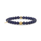 6mm Evil Eye Lapis Lazuli Bead Bracelet - Unisex Bead Bracelet - The Steel Shop