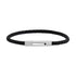 4mm Detailed Leather Bracelet - Mens Steel Leather Bracelets - The Steel Shop