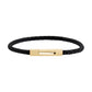 4mm Detailed Leather Bracelet - Mens Steel Leather Bracelets - The Steel Shop