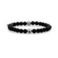 6mm Evil Eye Stone Bead Bracelet - Unisex Bead Bracelet - The Steel Shop