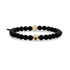 6mm Evil Eye Stone Bead Bracelet - Unisex Bead Bracelet - The Steel Shop