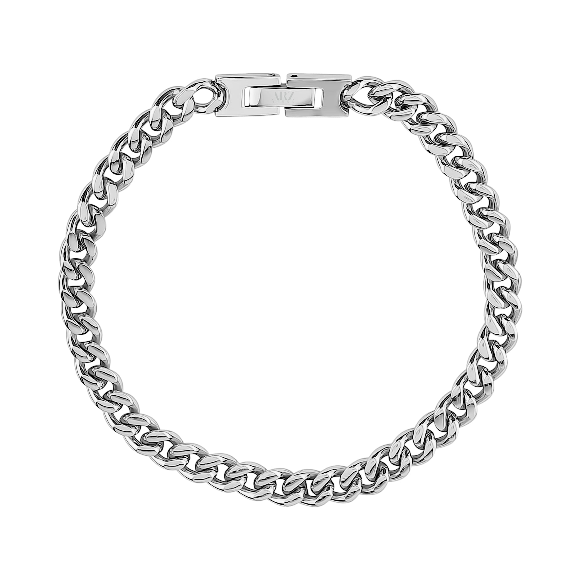 6mm Stainless Steel Cuban Link Bracelet