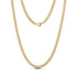5mm matte gold cuban link chain necklace