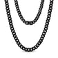 Detailed view of thick stainless steel Cuban link chain designed for everyday wear