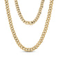 Men’s 8mm Cuban link necklace made from durable high-quality stainless steel  