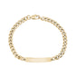 Womens 5mm Gold Cuban Link Engravable ID Bracelet