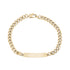 Womens 5mm Gold Cuban Link Engravable ID Bracelet