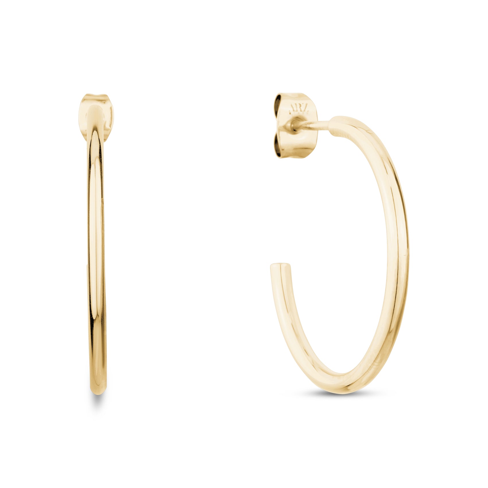 25mm Lightweight Hoop Earrings - Earrings - The Steel Shop