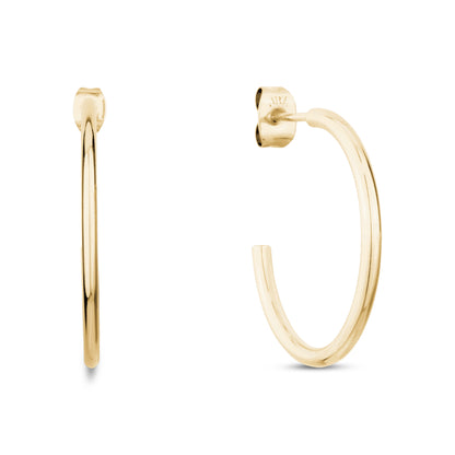 25mm Lightweight Hoop Earrings - Earrings - The Steel Shop