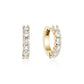 16mm Cubic Zircon Huggie Earrings - Earrings - The Steel Shop