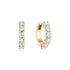 16mm Cubic Zircon Huggie Earrings - Earrings - The Steel Shop