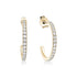 30mm Cubic Zircon Hoop Earrings - Earrings - The Steel Shop
