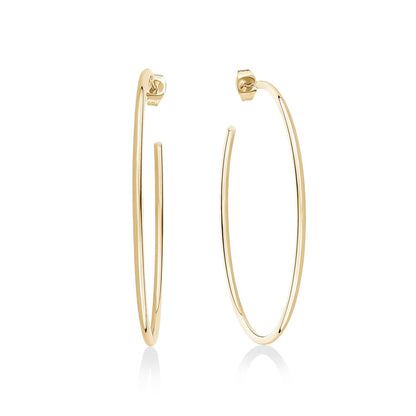 50mm Lightweight Hoop Earrings - Earrings - The Steel Shop